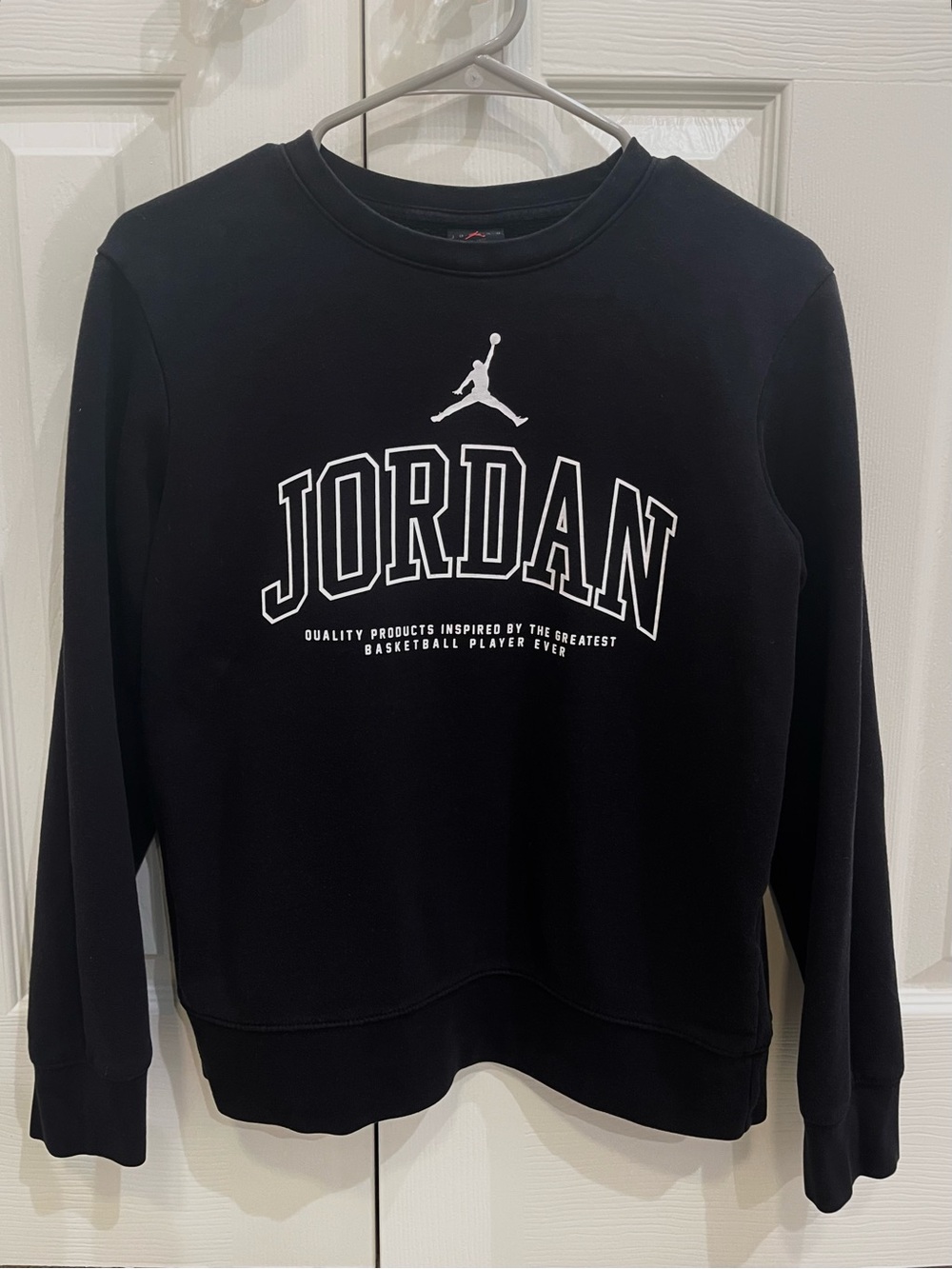 Nike Jordan Kid’s Black Logo Crewneck Sweatshirt